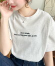 ロゴ刺繍半袖Tシャツ