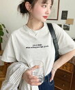ロゴ刺繍半袖Tシャツ