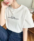 ロゴ刺繍半袖Tシャツ
