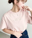 ロゴ刺繍半袖Tシャツ
