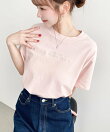 ロゴ刺繍半袖Tシャツ