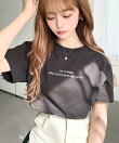 ロゴ刺繍半袖Tシャツ
