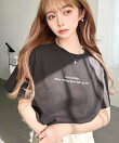 ロゴ刺繍半袖Tシャツ