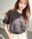 ロゴ刺繍半袖Tシャツ