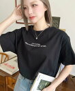 ロゴ刺繍半袖Tシャツ