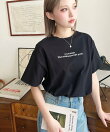 ロゴ刺繍半袖Tシャツ