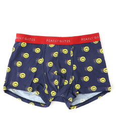 【SALE／39%OFF】PEARLY GATES PEARLY GATES/パーリーゲイツ ラブにこちゃん柄ボクサー ボディライフ インナー・ルームウェア ボクサーパンツ・トランクス ネイビー オレンジ