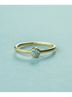 ete K18 ダイヤモンド 0.1ct リング「ブライト」 エテ アクセサリー・腕時計 リング・指輪 ゴールド イエ…