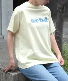 【SALE／50%OFF】OWLEYE by domingo o.e.b,d.プリントTシャツ ドミンゴ トップス カットソー・Tシャツ グレー ブルー ホワイト イエロー