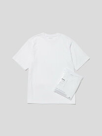 three dots Unisex 2pack tee shirt スリードッツ トップス カットソー・Tシャツ ホワイト ブラック ネイビー【送料無料】
