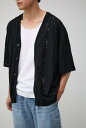 【SALE／60%OFF】AZUL BY MOUSSY ダメージニット半袖カーディガン アズールバイマウジー トップス カーディガン ブルー オレンジ ブラック パープル