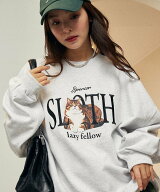 【SALE／31%OFF】PUBLUX SLOTH キャット 裏起毛 スウェット 限定展開 25AW フリークスストア トップス ス…