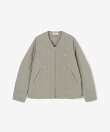 Gymphlex | コットンナイロン ノーカラーキルティングジャケット MEN