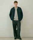 Gymphlex | コットンナイロン ノーカラーキルティングジャケット MEN
