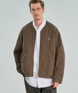 Gymphlex | コットンナイロン ノーカラーキルティングジャケット MEN