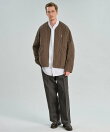 Gymphlex | コットンナイロン ノーカラーキルティングジャケット MEN