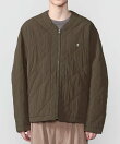 Gymphlex | コットンナイロン ノーカラーキルティングジャケット MEN