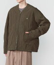 Gymphlex | コットンナイロン ノーカラーキルティングジャケット MEN