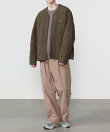 Gymphlex | コットンナイロン ノーカラーキルティングジャケット MEN