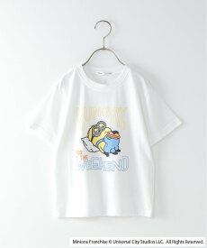 【SALE／40%OFF】ikka 【キッズ】ミニオン/HUNGRY プリントTシャツ(100~140cm) イッカ トップス カットソー・Tシャツ ブラック ホワイト