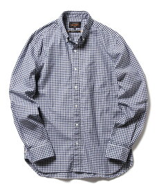 BEAMS MEN BEAMS PLUS / コットンツイル ギンガムチェック ボタンダウンシャツ ビームス メン トップス シャツ・ブラウス ブラック レッド ネイビー【送料無料】