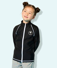 【SALE／20%OFF】Ocean Pacific Ocean Pacific 長袖ジップラッシュガード　UVパーカー キッズ 水着 UVカット オーピー/ラスティー/セブンツー 水着・スイムグッズ ラッシュガード ホワイト ブラック ネイビー パープル