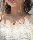 AS KNOW AS plusロゴプレート チェーンネックレス