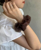 【SALE／31%OFF】Thevon. 【heilly】GOLDストーンチュールシュシュ ゼヴォン ヘアアクセサリー カチュー…