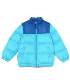 A BATHING APE DETACHABLE DOWN JACKET K ア ベイシング エイプ ジャケット・アウター ダウンジャケット・ダウンベスト ブルー イエロー【送料無料】