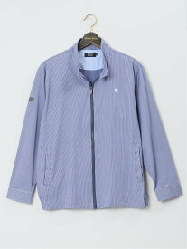 GRAND-BACK 【大きいサイズ】ポロ/POLO ニットサッカー スイングトップ タカキュー ジャケット・アウター ブルゾン・ジャンパー ブルー ネイビー【送料無料】