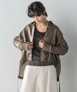 リネンドロストクロップドシャツ≪手洗い可能≫