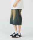 ヒゲブラスト オーバーダイ デニム ショートパンツ