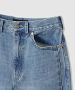 サイド切替オーバルデニムパンツ