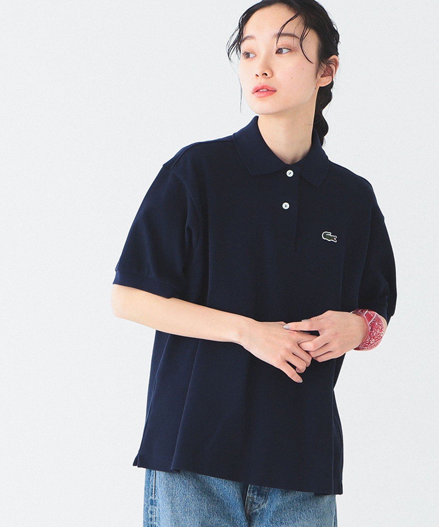 LACOSTE for BEAMS BOY    別注 ヘビーピケ ポロシャツ 23SS