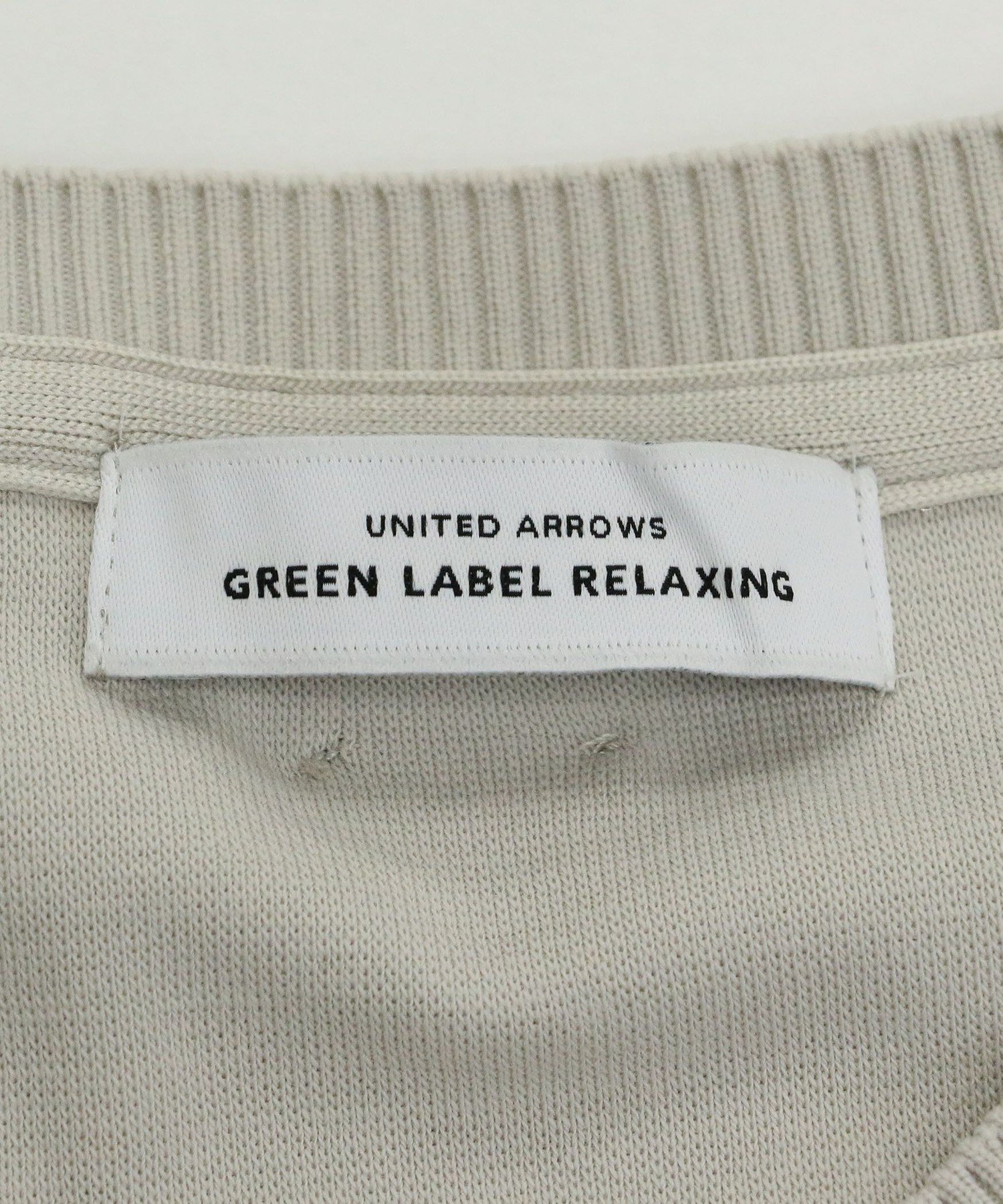 UNITED ARROWS green label relaxing｜ミラノポンチ リブ Vネック