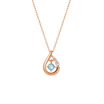 楽天市場】4℃ アクアマリン ネックレス k18の通販