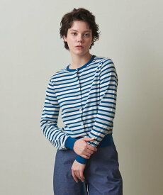 【SALE／70%OFF】Steven Alan ＜Steven Alan＞COTTON BORDER CARDIGAN/カーディガン ユナイテッドアローズ アウトレット トップス カーディガン ブルー レッド【送料無料】