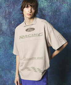 MAISON SPECIAL Racing Sponsored Prime-Over Game T-shirt メゾンスペシャル トップス カットソー・Tシャツ ブラック【送料無料】