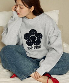 MARY QUANT ドット デイジー ロゴ スウェット 限定展開 25AW フリークスストア トップス スウェット・トレーナー ネイビー ブラック グレー【送料無料】