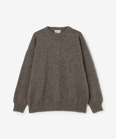 Bshop Jamieson's Knitwear ｜ ウール ニットプルオーバー MEN ビショップ トップス ニット グレー ブラック パープル ベージュ【送料無料】