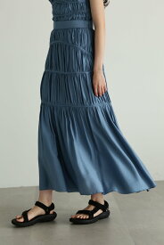 【SALE／64%OFF】JILL STUART ◆ギャザーパイピングスカート ジルスチュアート スカート その他のスカート ブルー ブラック イエロー【送料無料】