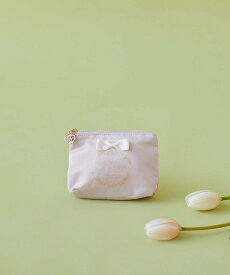 Maison de FLEUR サテンリボンティッシュケース メゾン ド フルール 財布・ポーチ・ケース ポーチ パープル ピンク ブラック ホワイト