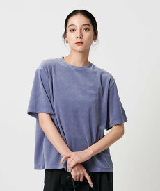 BEAUTY&YOUTH UNITED ARROWS ポリエステルコットン ベロアボーダーTシャツ ビューティー＆ユース　ユナイテッドアローズ トップス カットソー・Tシャツ ブラウン グレー【送料無料】