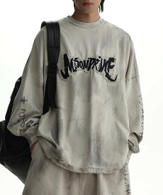 MASONPRINCE オーバーサイズ パッチロゴ ロンTEE CT6105【MASONPRINCE】 チュクラ トップス カットソー・Tシャツ ホワイト ブラック【送料無料】