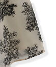 ブーケ刺繍オーガンジースカート