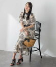 ブーケ刺繍オーガンジースカート