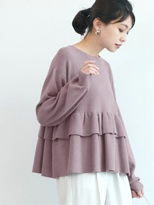 Coca 裾フリルフレアニットトップス Rakuten Fashion 楽天ファッション 旧楽天ブランドアベニュー Bq0854