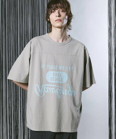 MAISON SPECIAL Mirror Logo Print Prime-Over Football Crew Neck T-shirt メゾンスペシャル トップス カットソー・Tシャツ ブラック【送料無料】