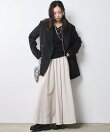 フレアマキシスカート<大きいサイズ有>シックスタイル