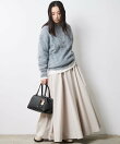 フレアマキシスカート<大きいサイズ有>シックスタイル